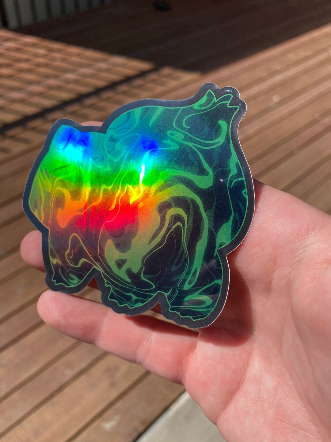 Bulbasaur Holographic Sticker Etsy