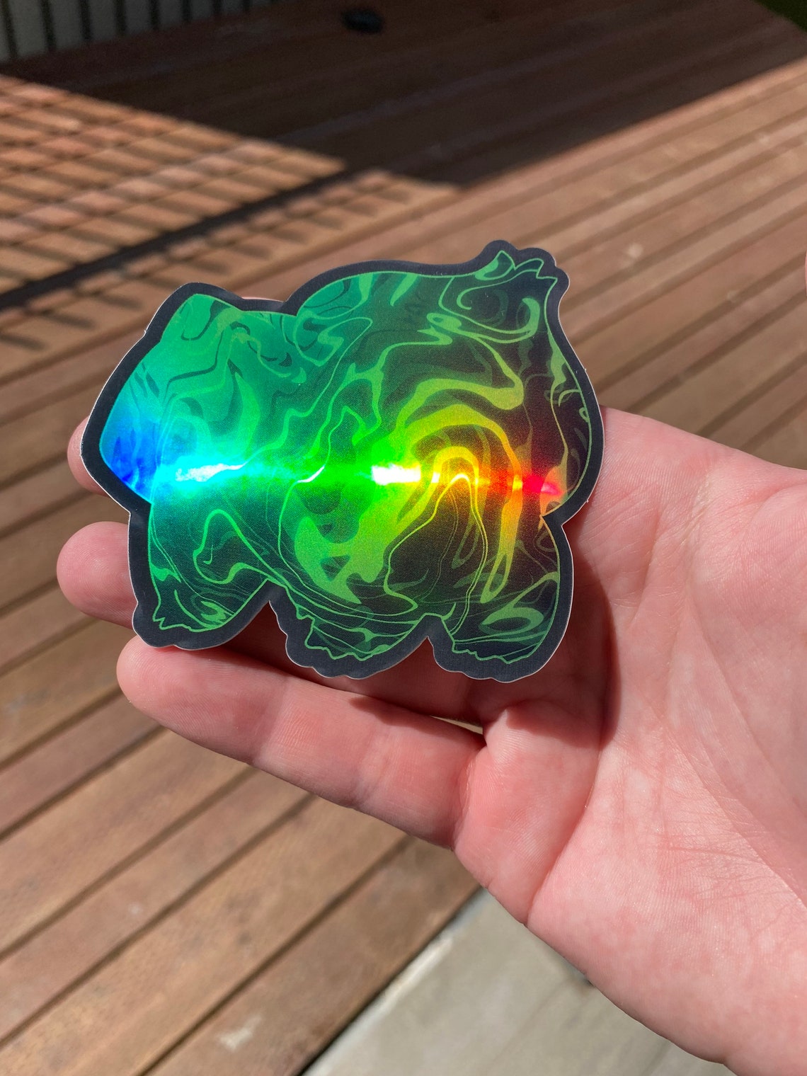 Bulbasaur Holographic Sticker Etsy