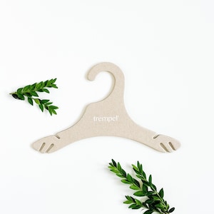 Lencería Gris Perchas de Cartón Personalizadas Resistentes a la Moda Sostenibles Ecológico Reciclado por TREMPEL