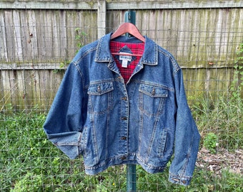 denim flannel jacket
