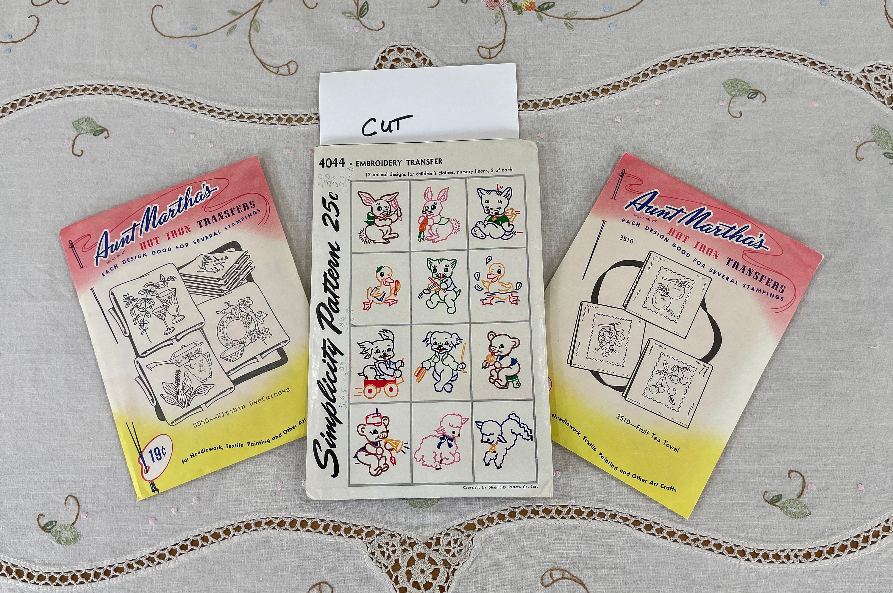 Life on the Farm Hot Iron Embroidery Transfers – CRE Crafts