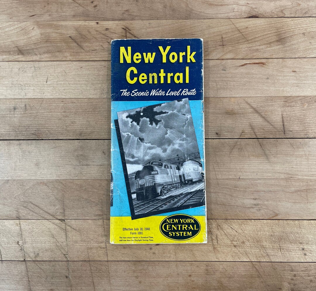 New York Train Schedule, the New York Central the Scenic Water Level