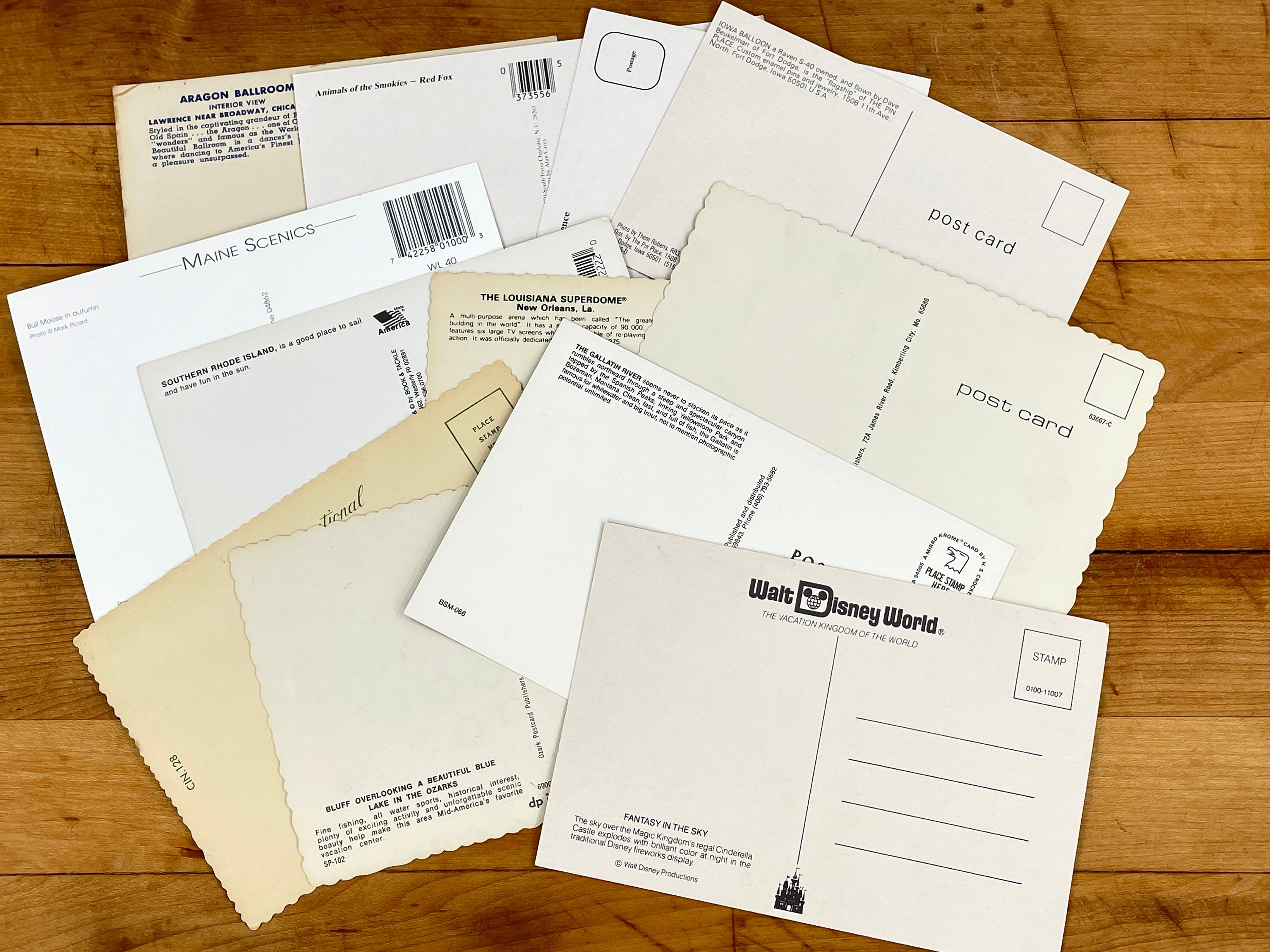Set of 12 Vintage Unused Postcards from around the USA most Etsy