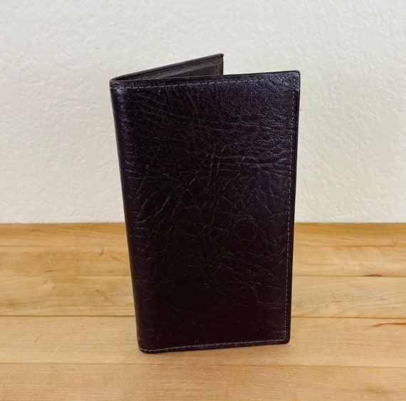 Dark Brown Cowhide Breast Pocket Wallet by Rolfs,… - image 1