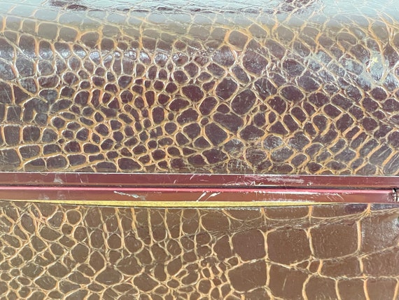 Dark Brown Leather Embossed Samsonite Shwayder Br… - image 6
