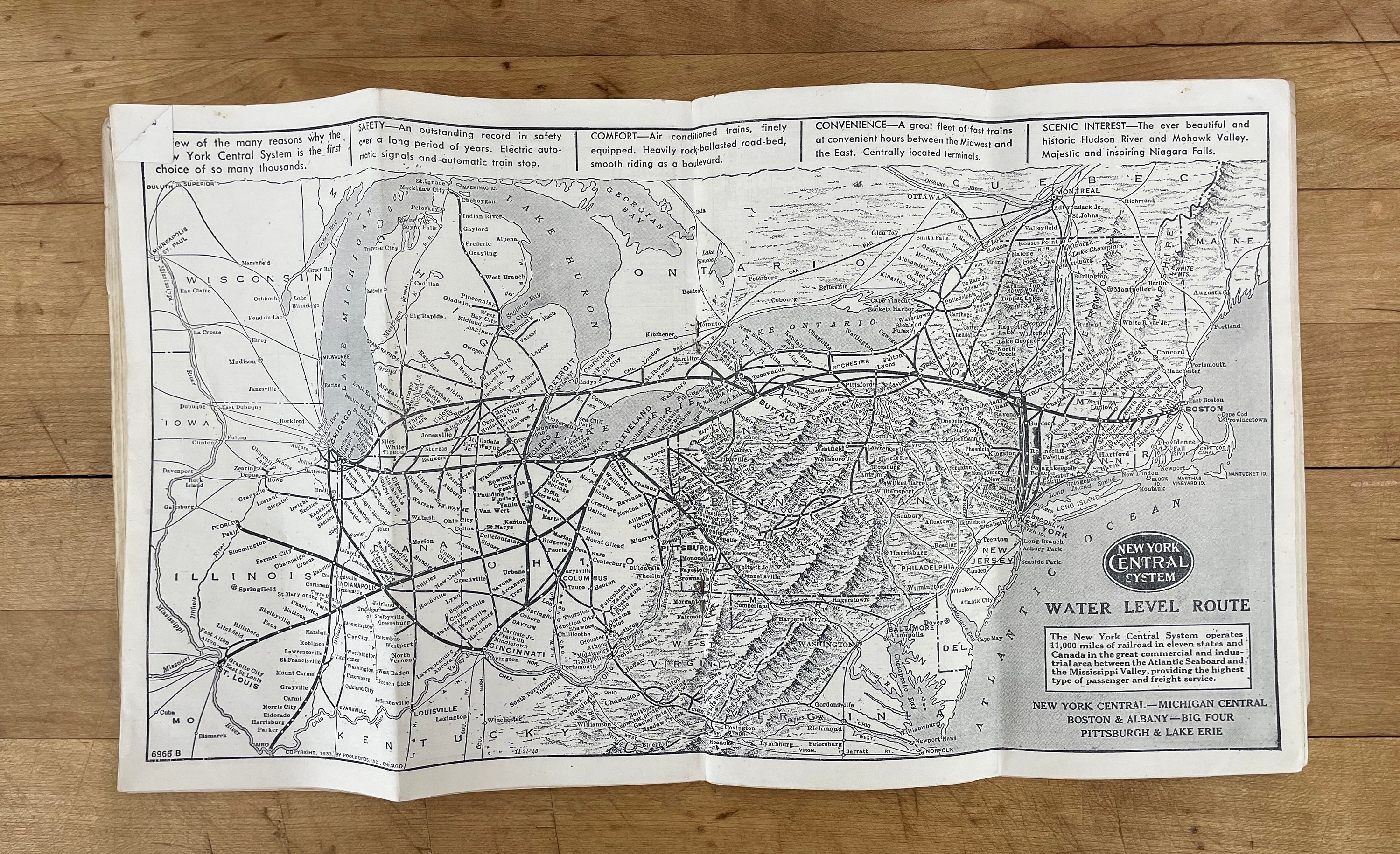 New York Train Schedule the New York Central the Scenic Water Etsy