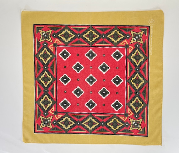 Cotton Poly Southwestern Style Bandana by Hav-A-H… - image 1