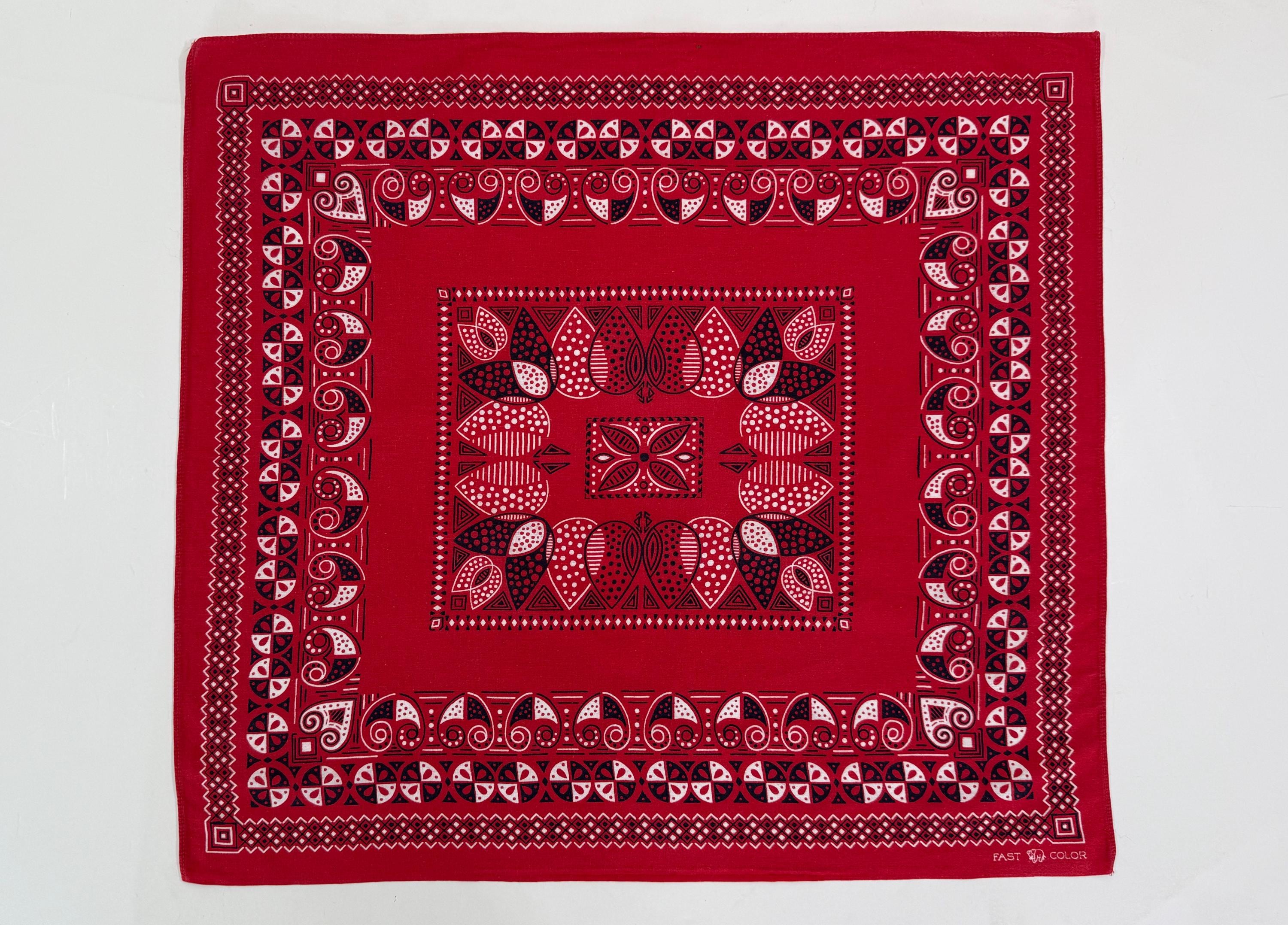 Vintage 40s Bandana - Etsy