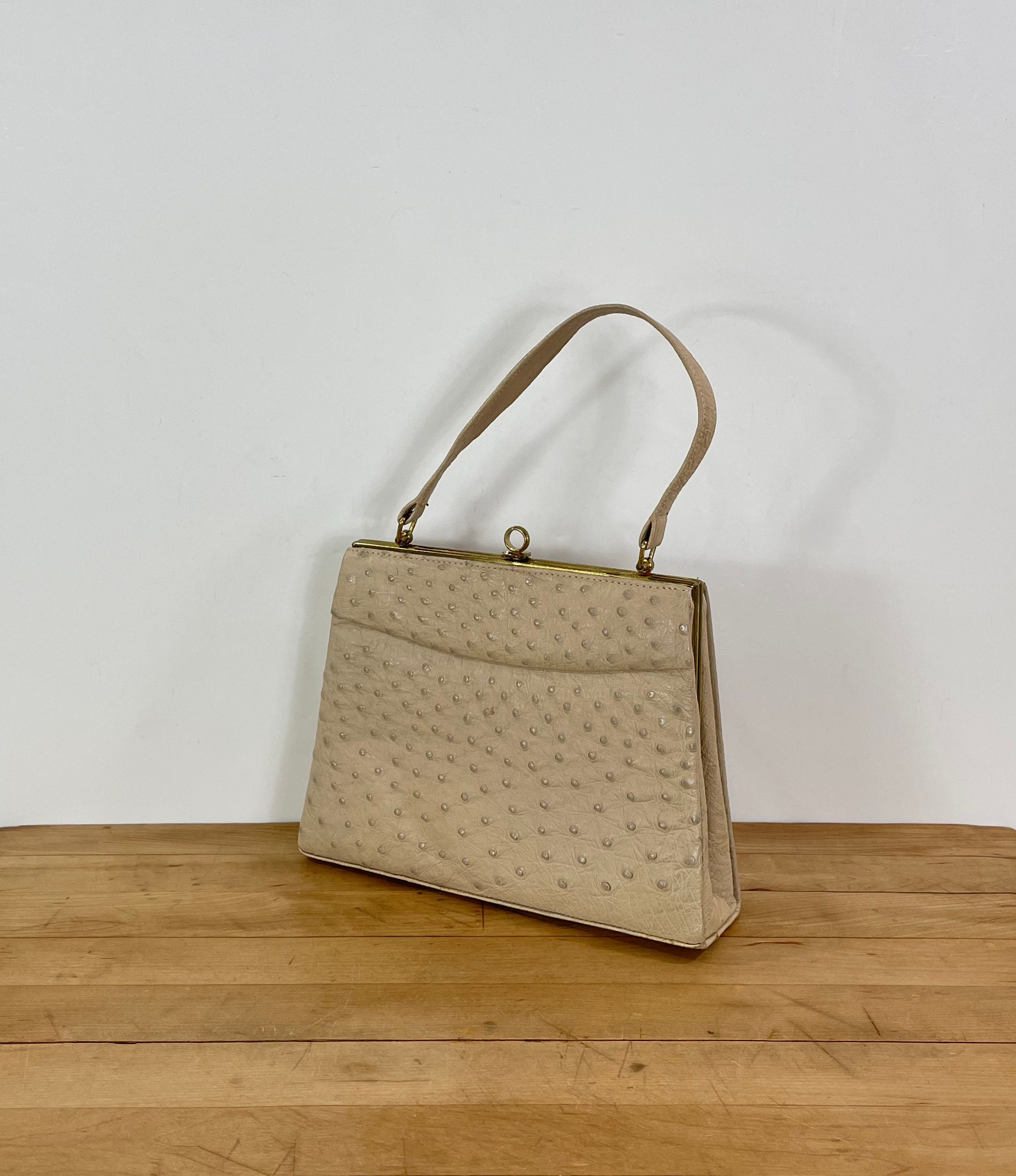 Vintage Ostrich Bag - Etsy