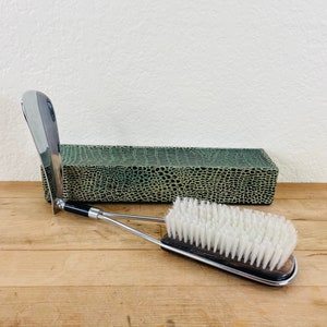 Vintage Folding Brush & Shoehorn Grooming Aide - Made in Japan