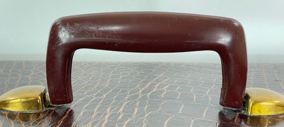 Dark Brown Leather Embossed Samsonite Shwayder Br… - image 3