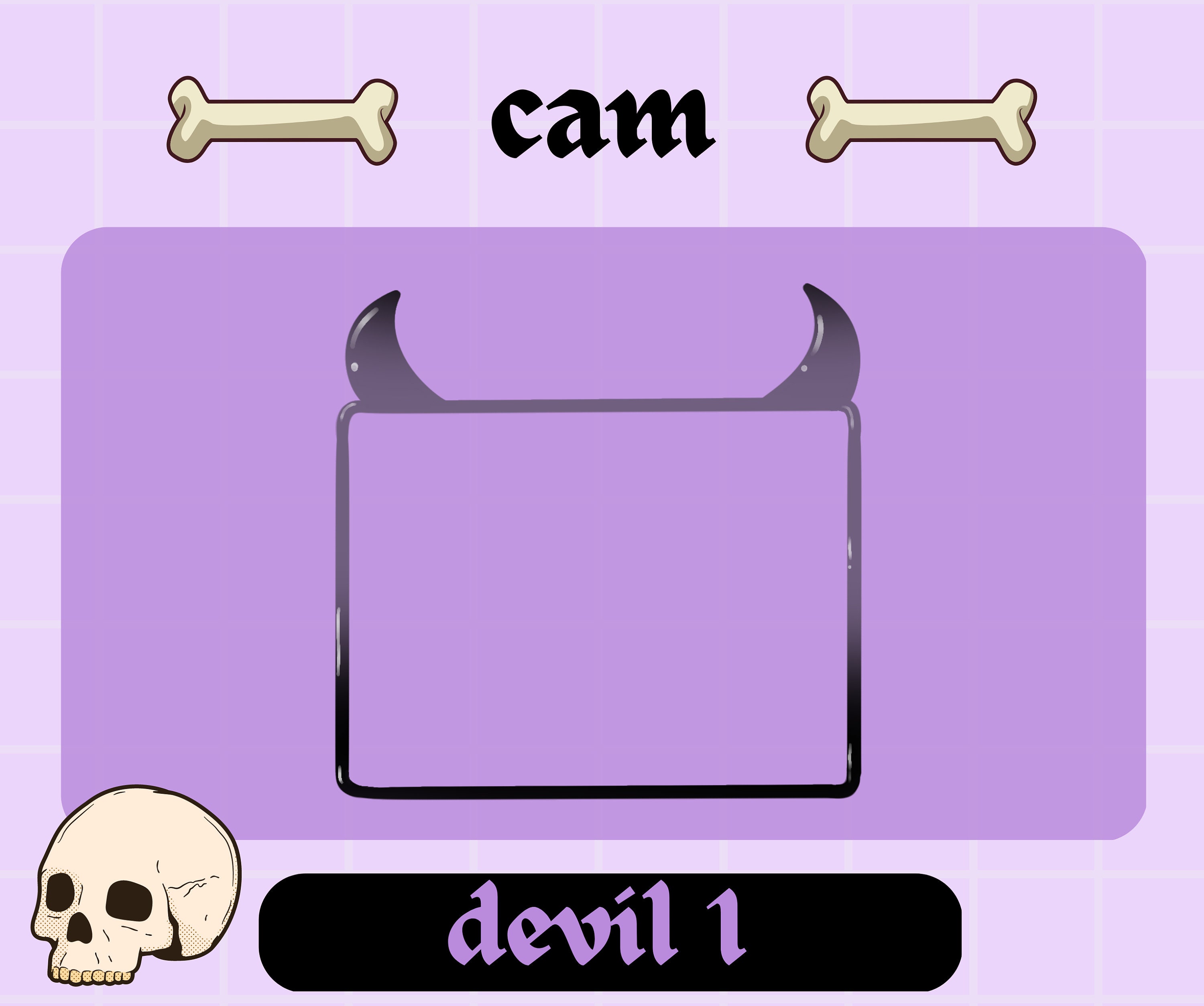 Devil Cam Frame Stream Camera Frame Spooky Halloween 