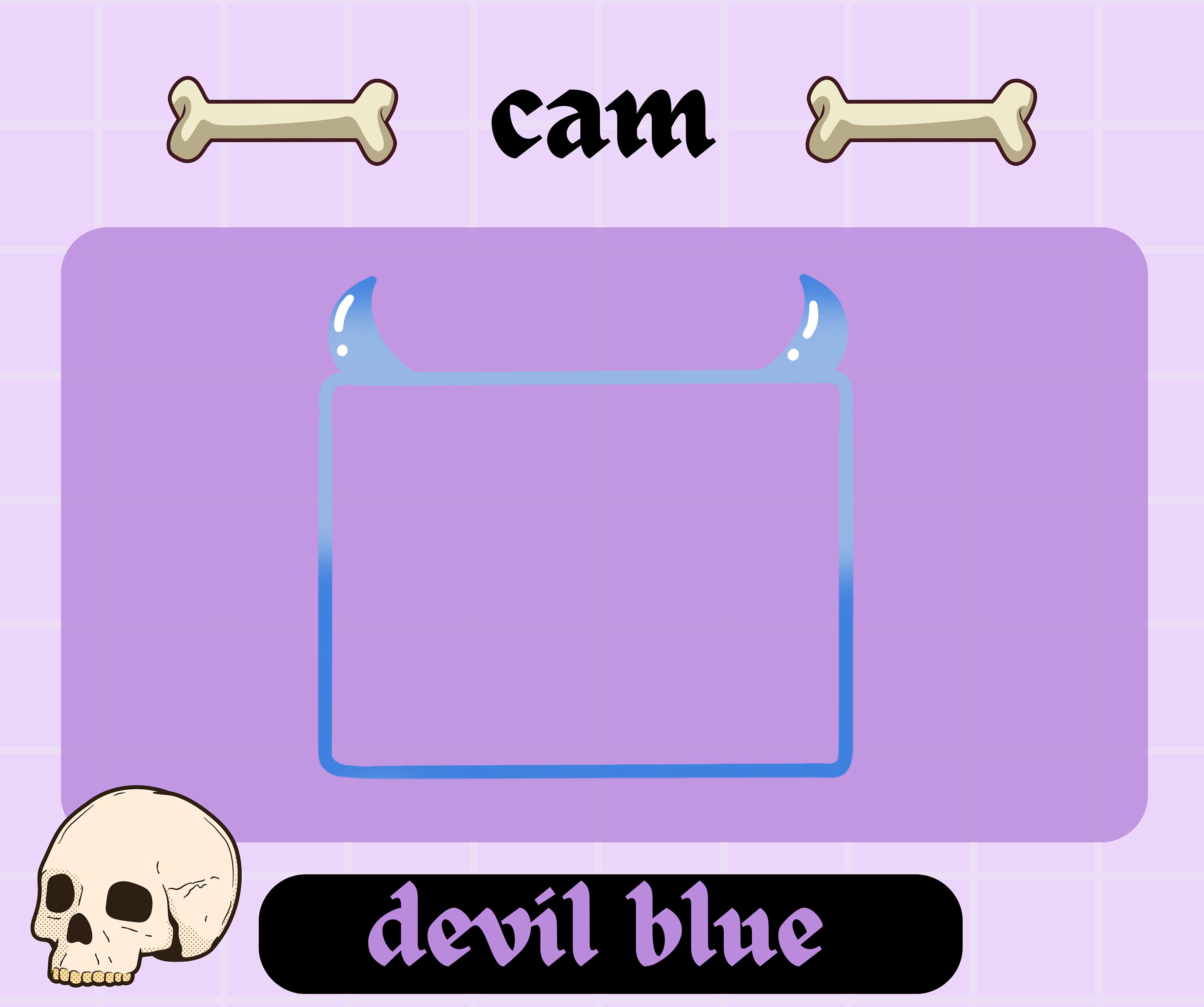 Devil Cam Frame | Stream Camera Frame | Spooky | Halloween | Demon ...