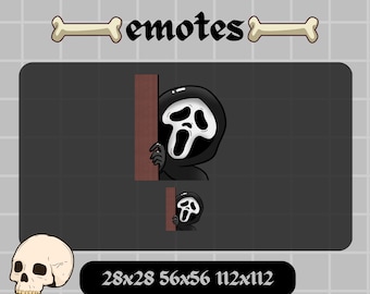 Gostface Lurk Scream Horror Emote Dead by Daylight Twitch Emote Streaming Goth Spooky Halloween