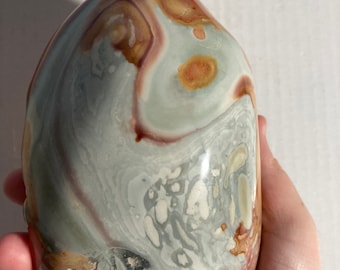Semi polished polychrome jasper freeform | Polychrome jasper freeform | Polychrome jasper