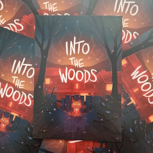 Into The Woods - Crossover Art Print - Warriors / Night in the Woods