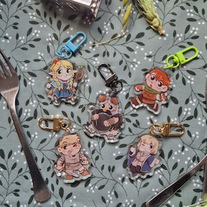 Dungeon Meshi, Delicious in Dungeon Anime Keychain Charms