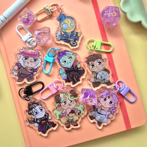 CritRole Bells Hells Keychain Charms DND podcast