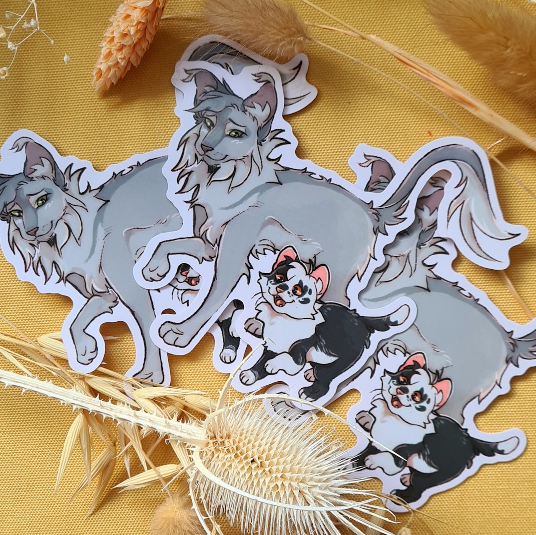 Needle Tail and Violet Paw Warriors Inspired Cat Stickers Etsy