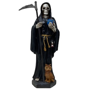 Santa Muerte 12&quot; Holy Death Statue Resin Grim Reaper