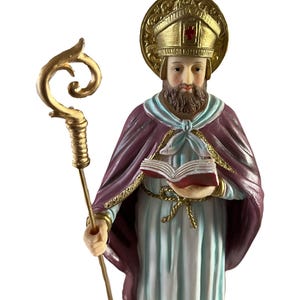 12&quot; inch San Cipriano Saint Cyprian Statue Figurine - Holy Figurine Magician Mago Santo St Perfect House Warming Gifts for New Home