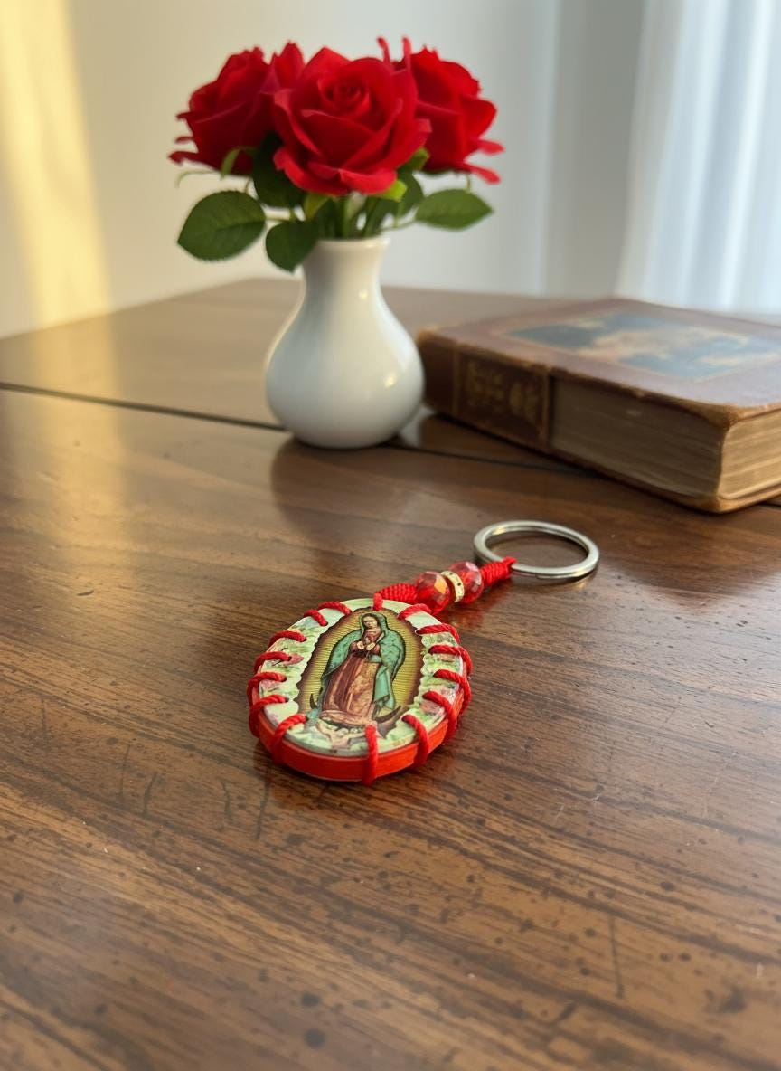 Our Lady of Guadalupe Keychain | Virgen De Guadalupe Key Ring