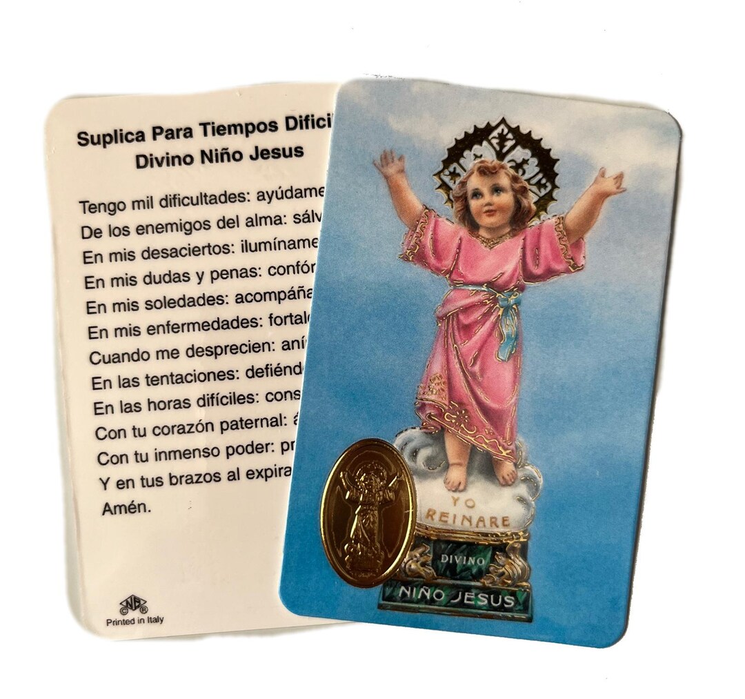 RCC Divino Nino Laminated Prayer Cards 2-sided Holy Cards in