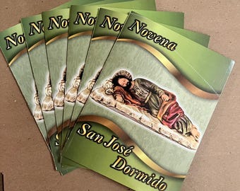 Novena a San José Dormido – Spanish Prayer Booklet | 32-Page Catholic Devotional Guide | 5.5 x 4 in Pocket Size