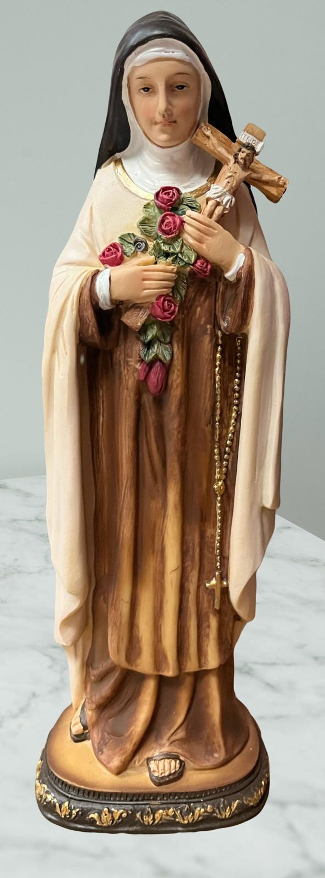 Saint Therese of Jesus Statue – 12" Catholic Figurine | Santa Teresa De ...
