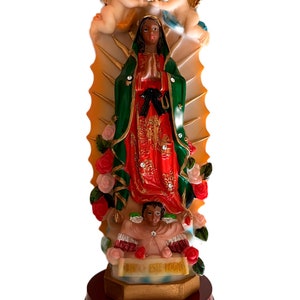 Our Lady of GUadalupe 8". Virgen de Guadalupe 8"