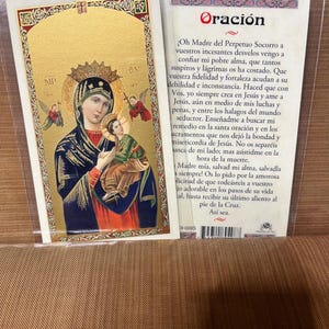 Prayer to Our Mother of Perpetual Help Laminated Prayer Cards 2-sided ...
