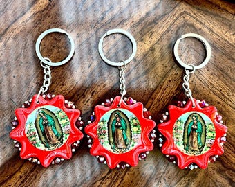 Our Lady of Guadalupe Keychain | Virgen De Guadalupe Key Ring