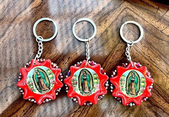 Our Lady of Guadalupe Keychain | Virgen De Guadalupe Key Ring