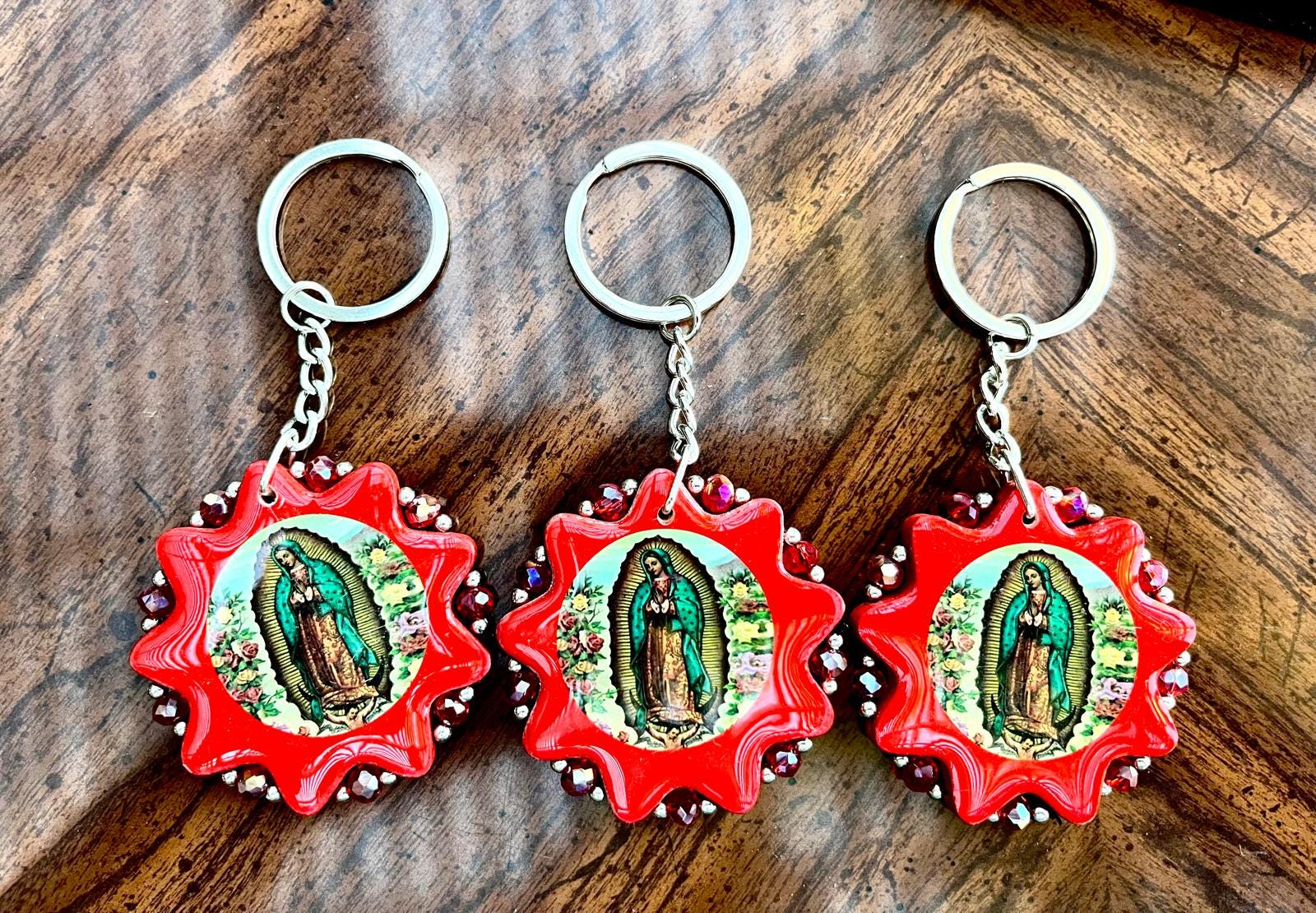 Our Lady of Guadalupe Keychain | Virgen De Guadalupe Key Ring