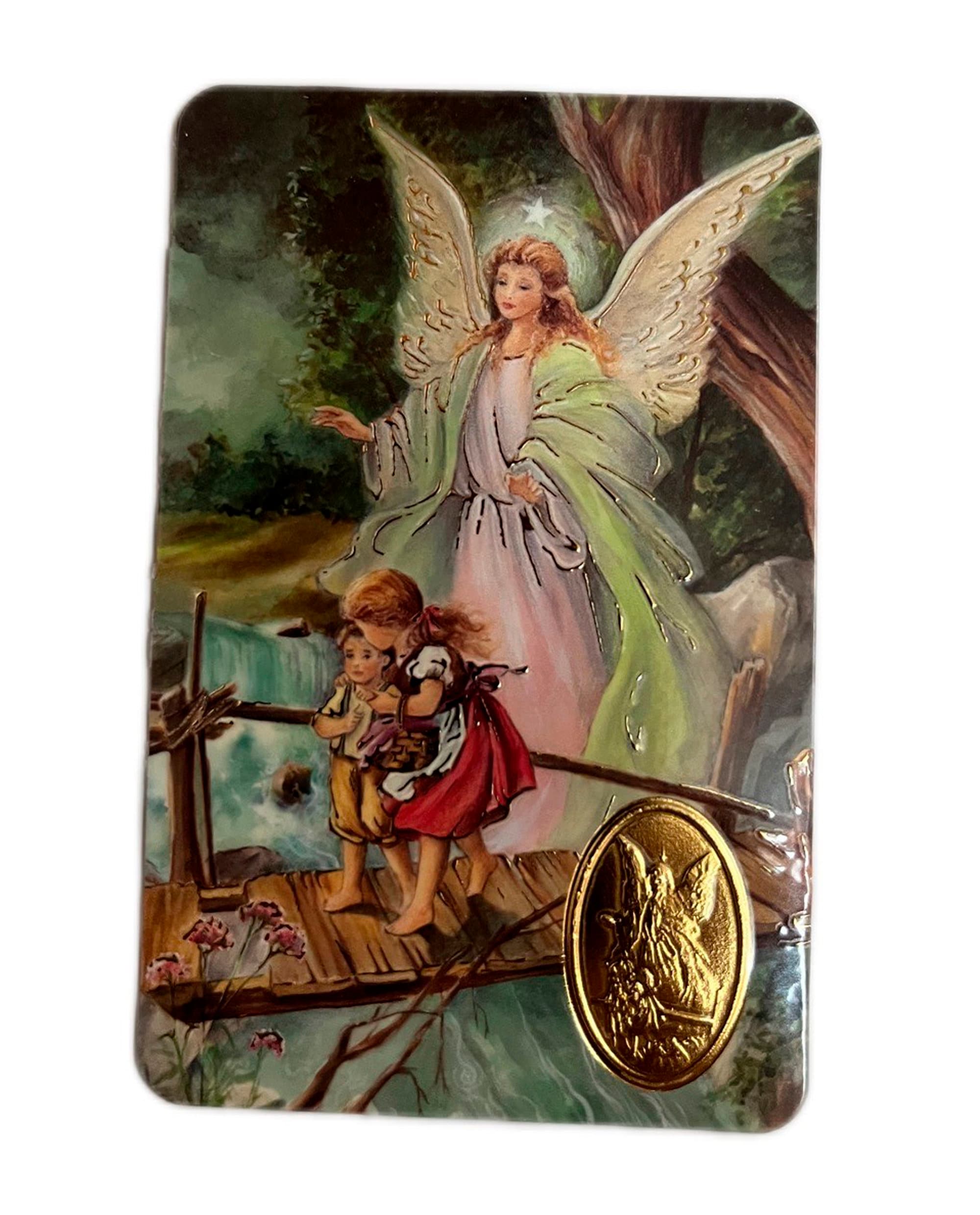 Prayer to Your Guardian Angel Holy Card Etsy