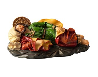 5&quot; St. Joseph Sleeping Statue Catholic Religious Gift, Santo San José Dormido, Guardian of Families, Handcrafted Home Décor, Prayer Statue
