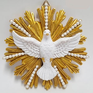 Holy Spirit Wall Plaque Divine Spirit Sculpture Wall Mounted 7.5&quot;/5.5&quot;