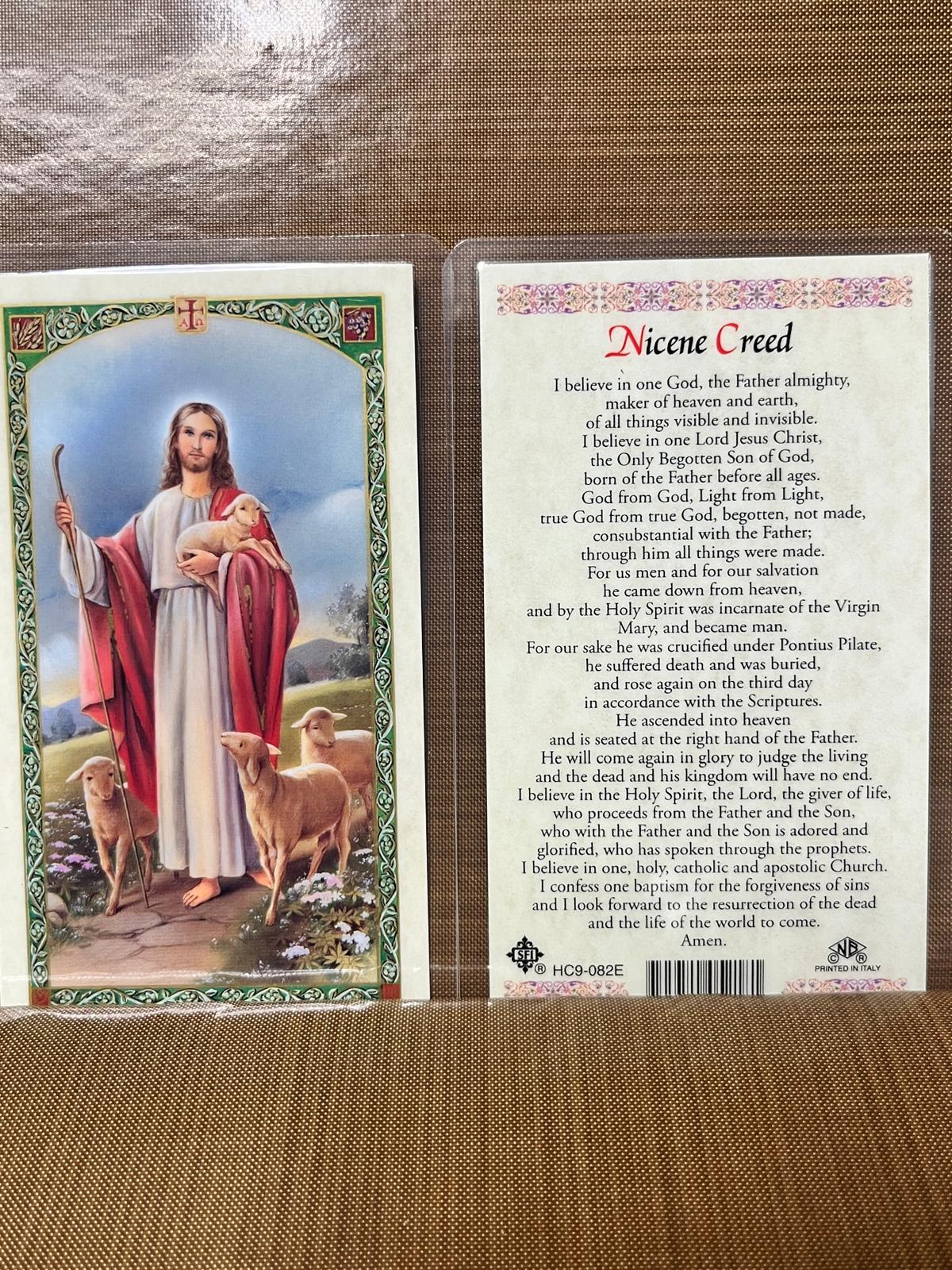 Nicene Creed Laminated Prayer Cards 2-sided Holy Cards - El Credo De ...