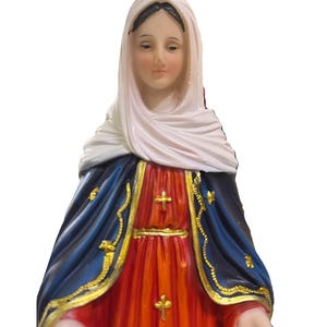 12&quot; Inch Virgen del Rosario Imagen Estatua Our Lady of Rosary Virgin Mary Blessed Mother Statue Religious Gift