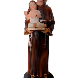 8&quot; San Antonio de Padua con Bebé Removible