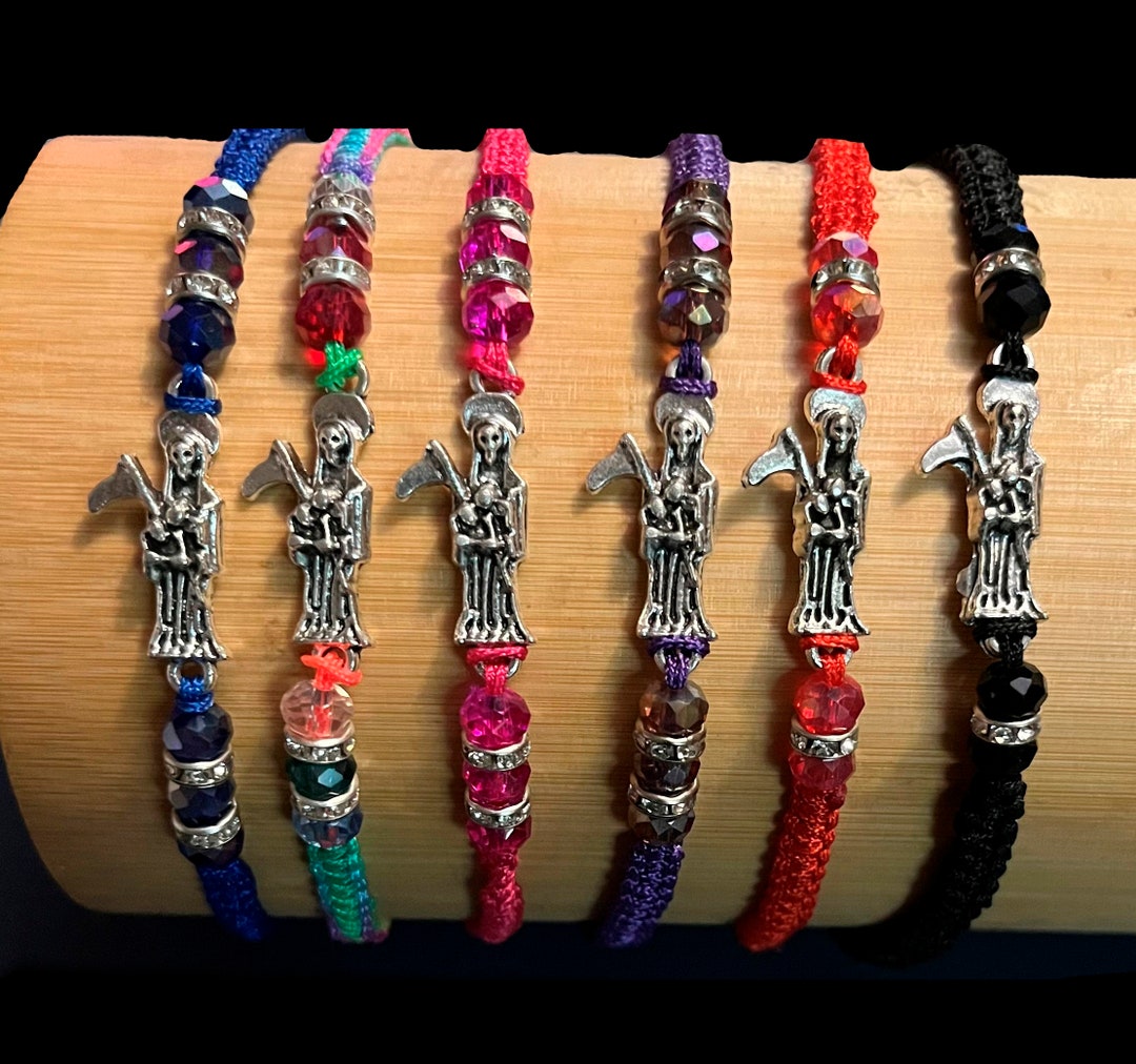 Holy Death Bracelet. Pulsera De La Santa Muerte 4 Pack Etsy