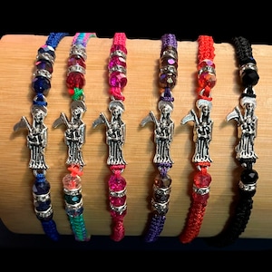 Holy Death Bracelet. Pulsera de la Santa Muerte ( 4 Pack)