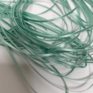 1/16&quot;- 10Yd or 20Yd - Double Face Satin Ribbon-Celadon, Card Making Scrapbooking, Made in USA
