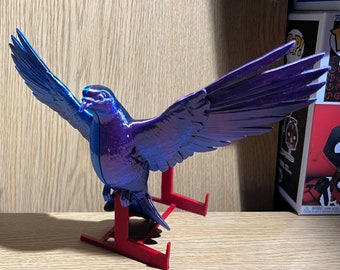 Birds Aren't Real Conspiracy Theory Pigeon Dove Drone Computer Government Spies Figurine Sculpture Funny Parody
