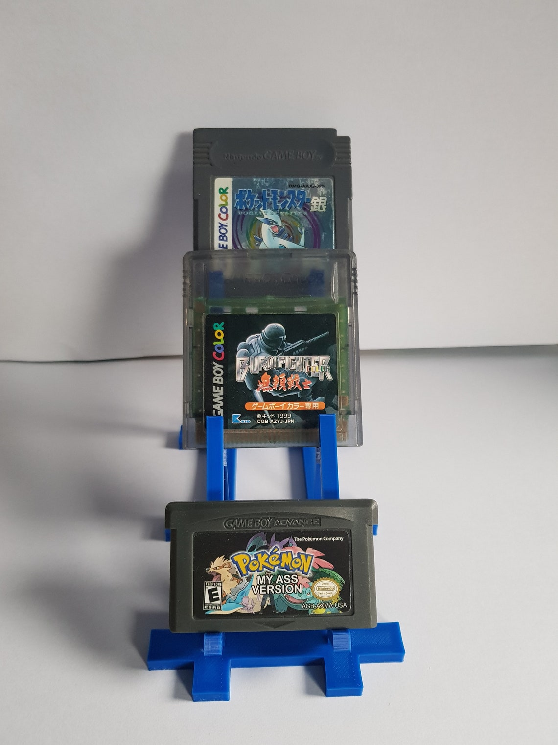 Game Boy Cartridge Display Stand holds 3 Etsy