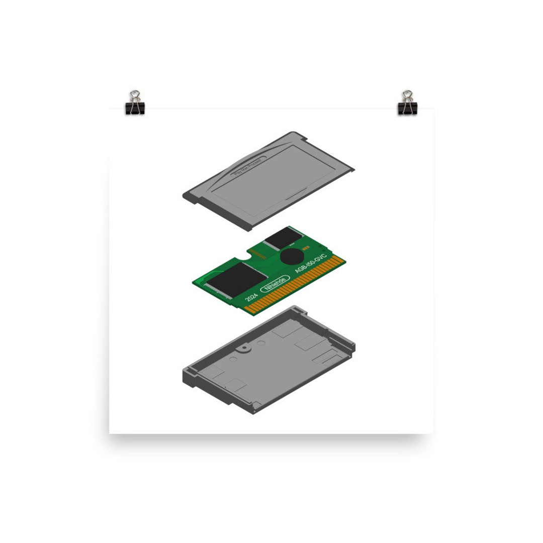 Isometric Play Man Proceed Game Boy Advance Poster - Etsy