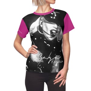 T-shirt, Pink-Black Lady Gaga Tshirt, Pop Star Tee, Music Theme, Perfect Casual Look, Unique Style, All Seasons, Lady Gaga Fans, Concert Tee