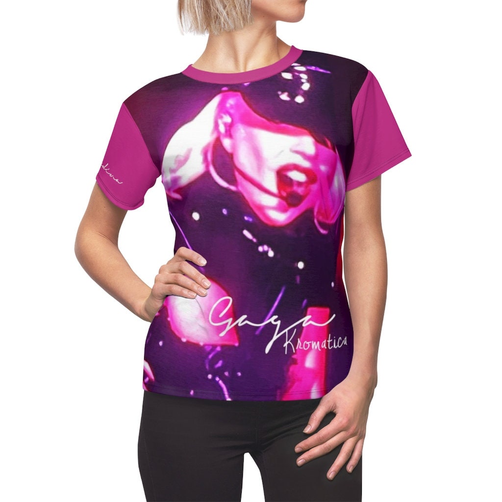 T-shirt, Pink Lady Gaga Tee, Pop Star Tee, Music Theme, Perfect Casual Look, Unique Tee Style, All Seasons, Fresh Soft Fabric, Concert Tee