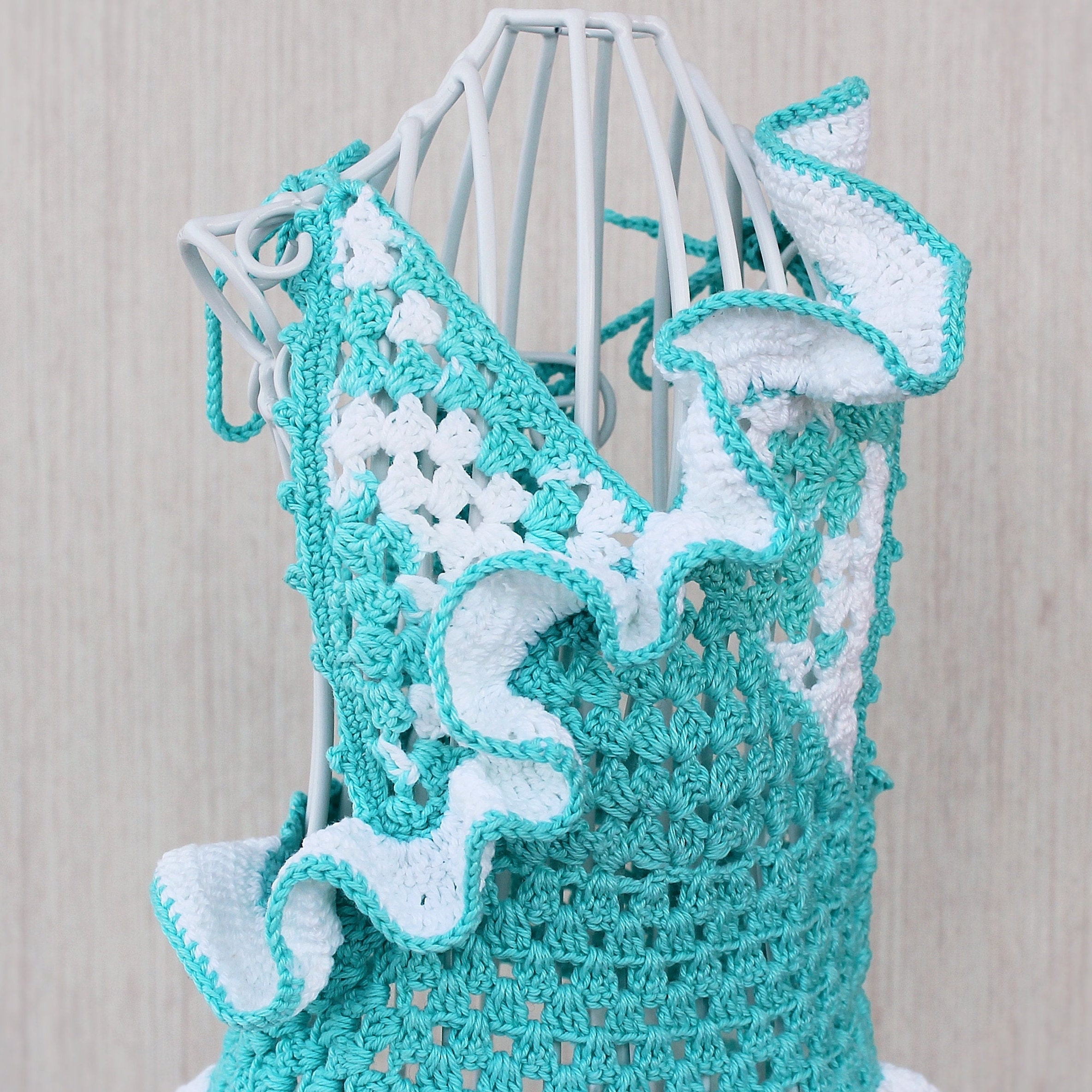 Blue dress dog ruffle dress for a dog girl dog clothing Etsy