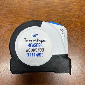 Fathers Day Tape Measure - Personalized